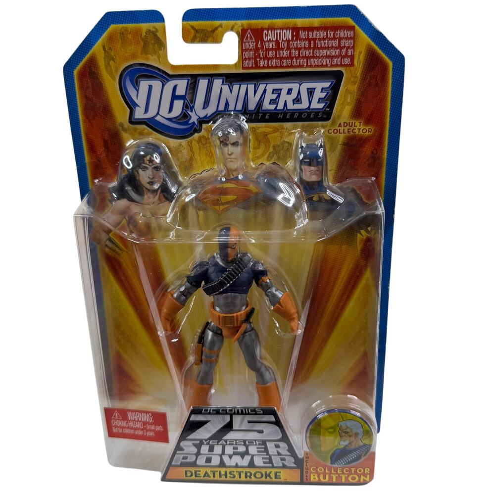 Mattel DC Universe Deathstroke Infinite Heroes 75 Years Of Super Power 3.75 Inch